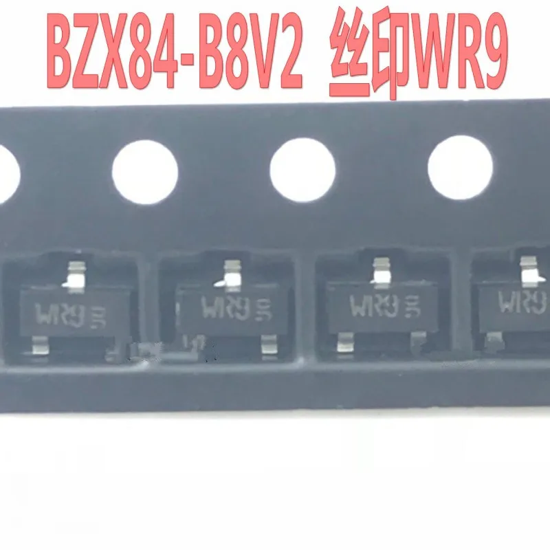 50pcs/lot BZX84-B8V2 BZX84B8V2 WR9 SOT-23 In Stock Best quality | Обустройство дома