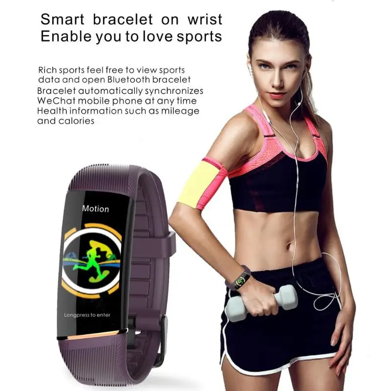 E98 Smart Bracelet Men Women Fitness Track Heart Rate Monitor Smart Watch Blood Pressure Watch IP67 Waterproof Sport smart band