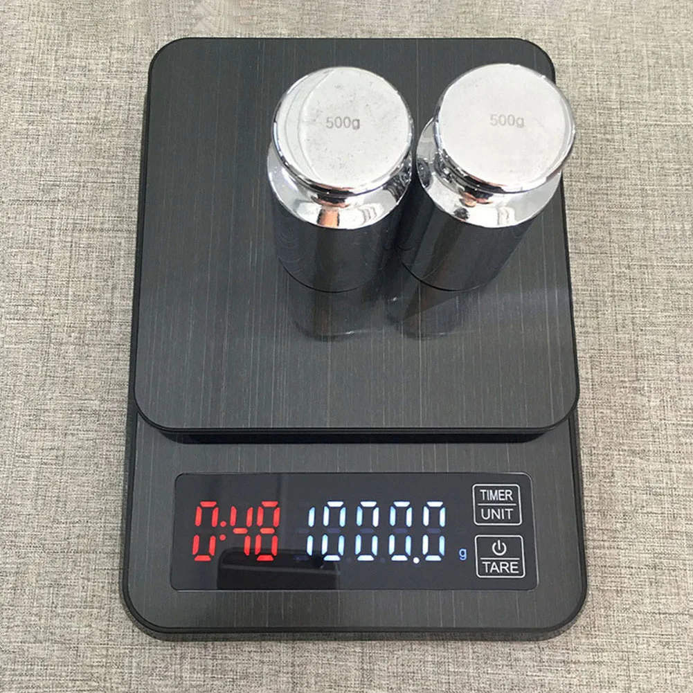 3kg/0.1g 5kg/0.1g 10kg/1g Mini LCD Digital Electronic Weighing Scale with Timer