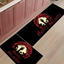 Хэллоуин Зомби Тема 2 шт Коврик для кухонных дверных ковриков для входной дороги грязи мусор Траппер сапог скребок для обуви воды