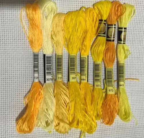 mm cxc  Cross Stitch thread The Unique Style 8 Cross Stitch Cotton Embroidery Thread Floss Sewing Skeins Craft   Gradient Color