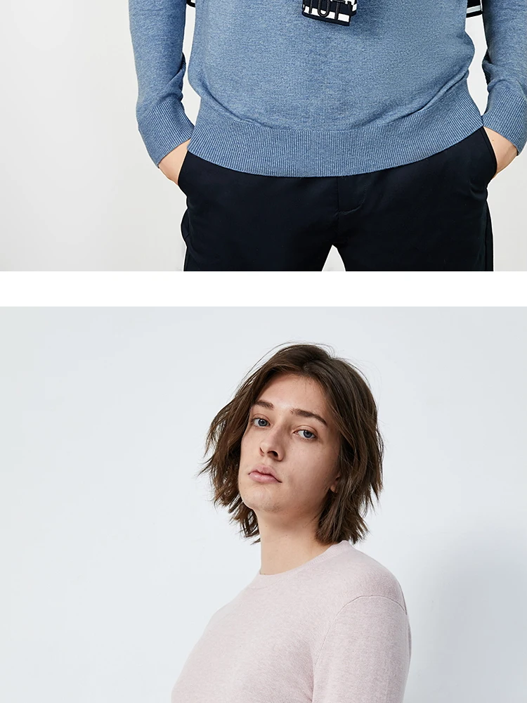 JackJones мужской цветной удобный свитер из ткани с круглым вырезом 219324522