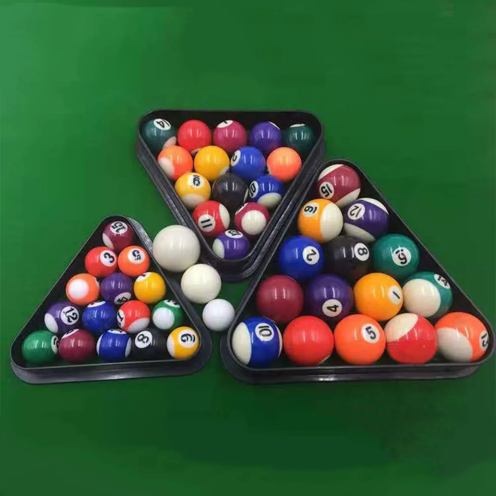 Mini Billiards Table Balls Set for Children Polyester Resin Complete Set Kid 25mm 32mm 38mm 16Pcs Billiard Ball