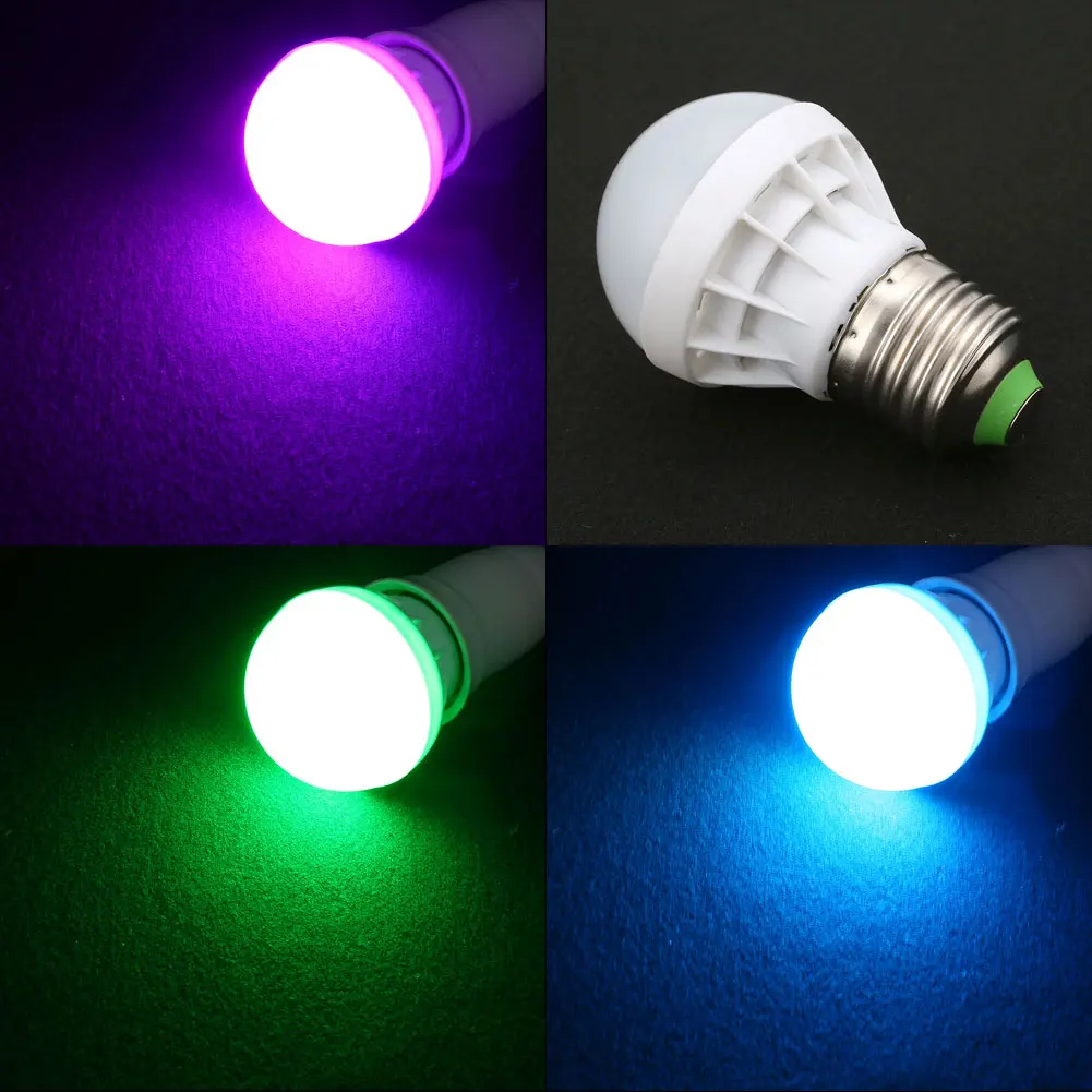 RGB 3W Дистанционное управление освещением Bluetooth E27 85-265V AC Лампа IR 13 цветов светодиодный 4 режима лампы RC изменение ПК MP3& Amp; медиаплееры