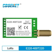 LLCC68 LoRa 433 МГц 470 Беспроводной модуль 22dBm дальний 5 км CDSENET E220-400T22D SMA-K UART RSSI передатчик приемник SEMTECH LLCC68 LoRa 433 МГц 470 Беспроводной модуль 22dBm дальний 5 км CDSENET E220-400T22D SMA-K UART RSSI передатчик приемник SEMTECH