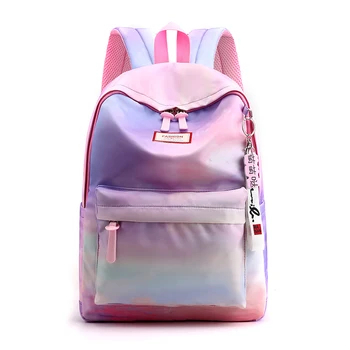 

Kunzite Fashion Backpack Female School Backpack Waterproof women Bagpack Girl Bookbags for Teenagers Travel bag