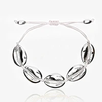 Moda раковина Каури joyeria pulseras для женщин delicalado цвет Оро фарет carcasa encontrar pulsera hecha a mano для женщин al - Окраска металла: 23