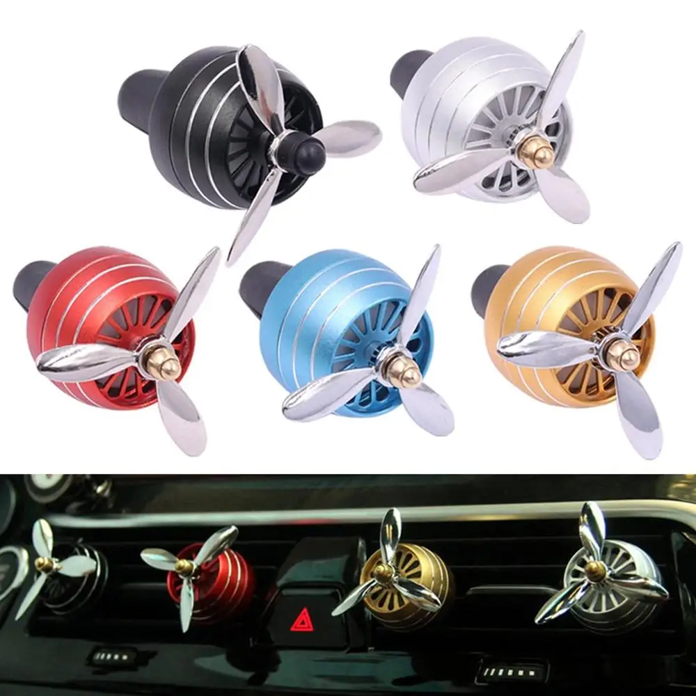 

LED Colorful Lights Fan Zinc Alloy Mini Fan Car Outlet PErfume Air Conditioning Small Fan Car Outlet Car PErfume Fan