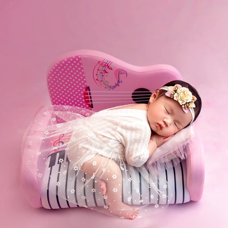 Newborn photography props studio photos piano sofa pink cute modeling props