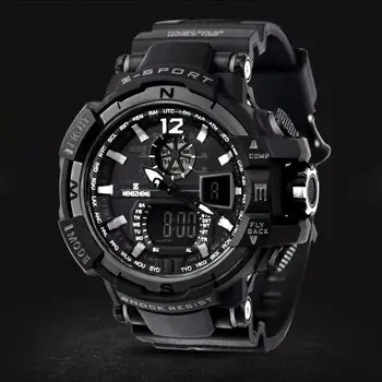 

2020 Digital Watch Military Men's Rubber Band LED Sports Waterproof Diving Quartz Wrist Watch часы мужские relogio digital