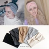 Women Headband Solid Color Wide Turban Cross Knot Knitted Cotton Hairband Girls Hair Accessories Twisted Headwrap ► Photo 3/6
