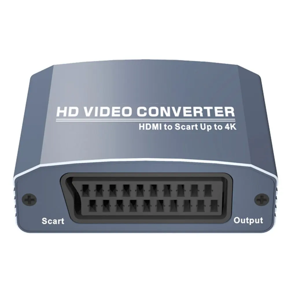 HDMI в Scart+ стерео конвертер Поддержка 480i/576i/480 p/576 p/720 p/1080i/1080 P/4 K разрешение для NTSC PAL