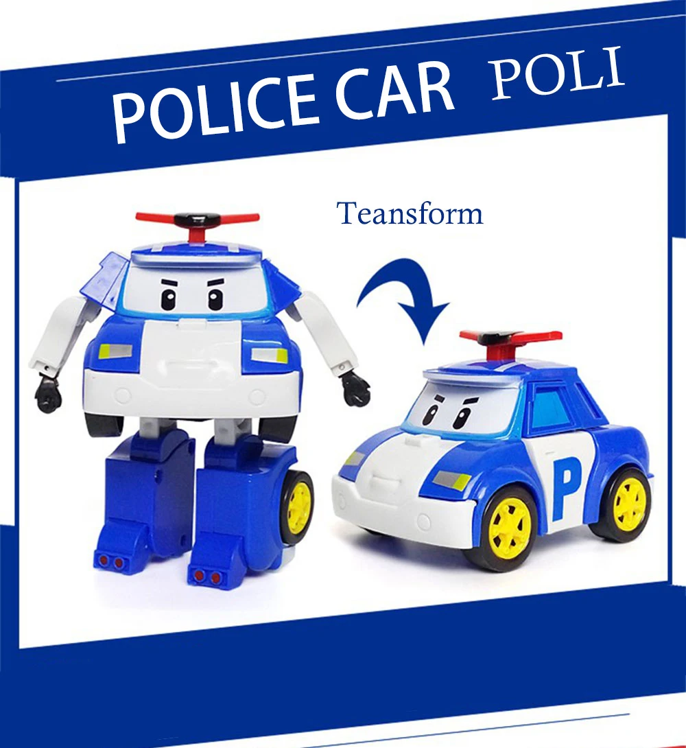 ROBOCAR POLI партия из 6 полированных детских игрушек, роботы-трансформеры, Мультяшные мультфильмы, игрушки, детские подарки