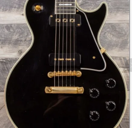 Lvybest логотип собственный дизайн формы электрическая гитара сплошного черного