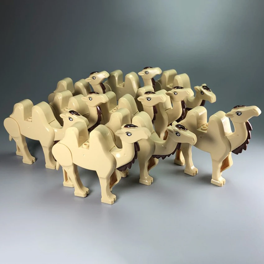 Single New MOC Figures Accessories Tool Animal Desert Camel Building Blocks Set Model Bricks DIY Toys for Children (7)