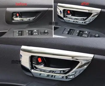 

Car styling For Suzuki Sx4 S-cross 2014 Chrome Inner Side Door Handle Bowl Cover Trims free shipping