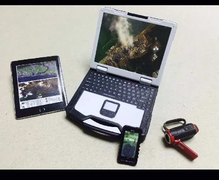 

1/6 Scale Action Figure Accessories Toy Computer DV IPAD telephone Model Collections for 12" action figure