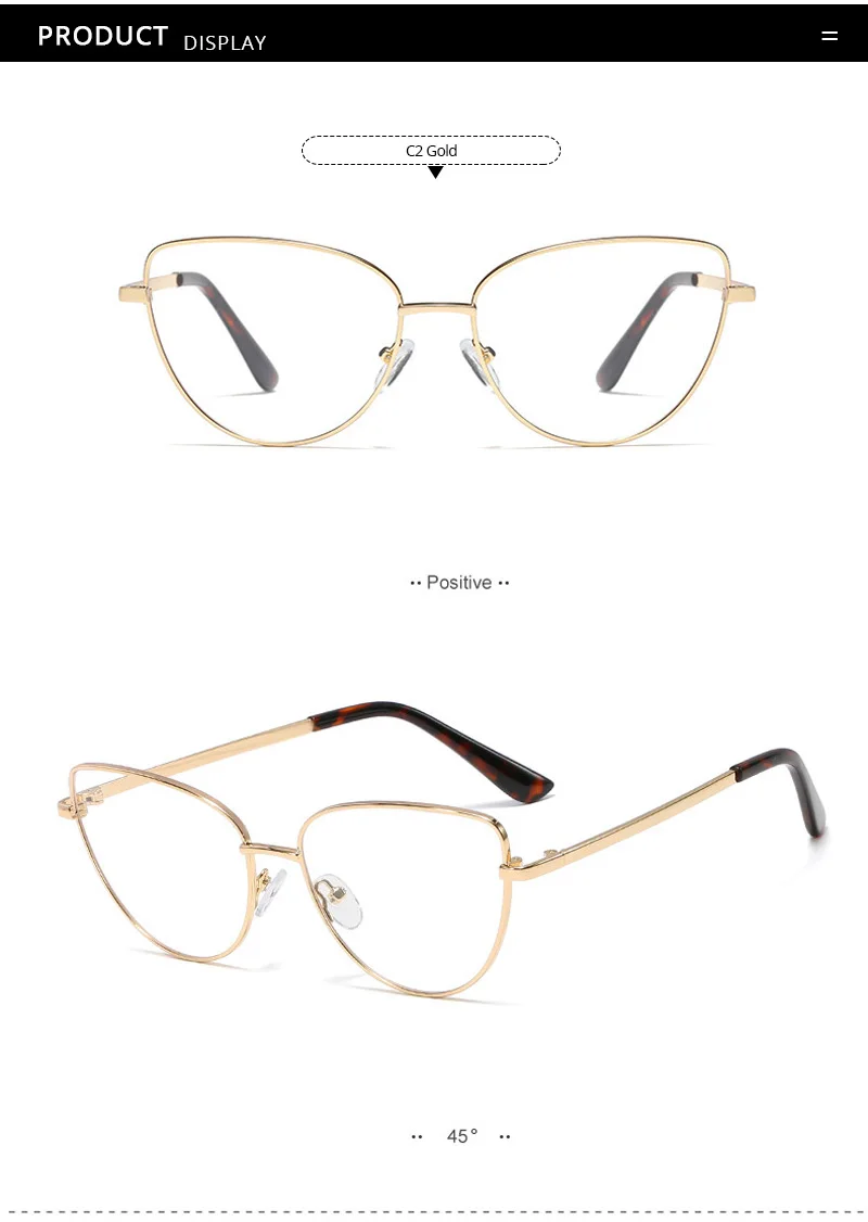 Pro Acme, высокое качество, металлическая оправа, кошачий глаз, очки, оправа для женщин, Ретро стиль, оптические компьютерные очки, очки по рецепту, PC1318