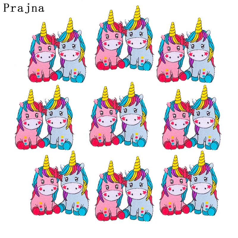 Rainbow Unicorn Iron on Patches, Cute Embroidered Patch, Kids Sew