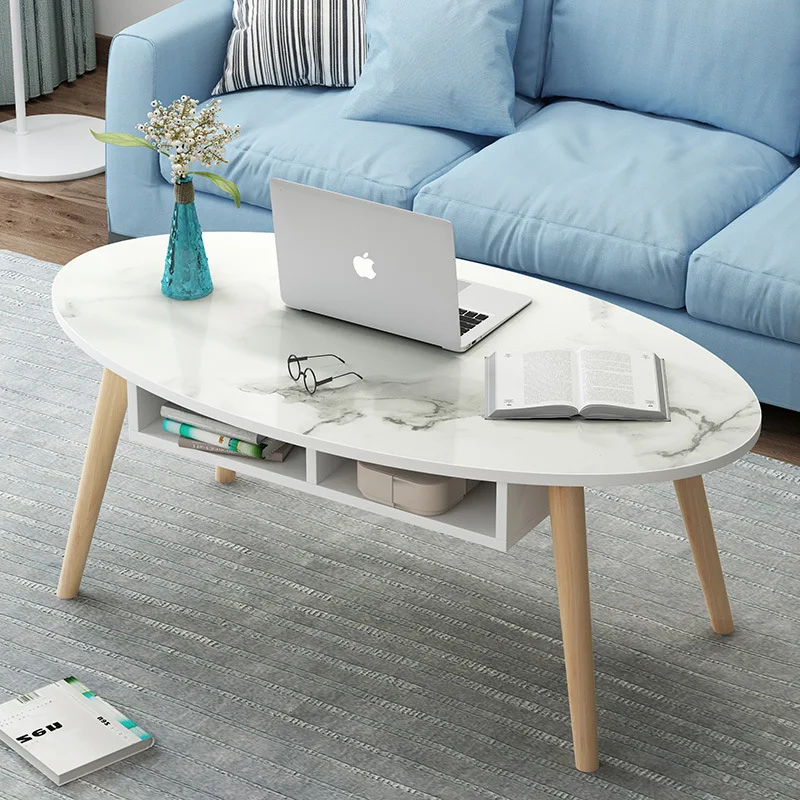 

Northern European-Style Double Layer Teapoy Table Small Apartment Minimalist Modern Living Room Table Tea Table Creative Sofa Si