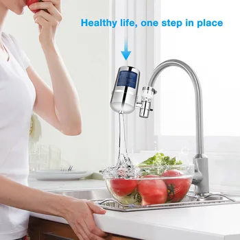 

Tap Water Purifier Kitchen Faucet Washable Ceramic Percolator Mini Water Filter Filtro Rust Bacteria Removal Replacement Filter