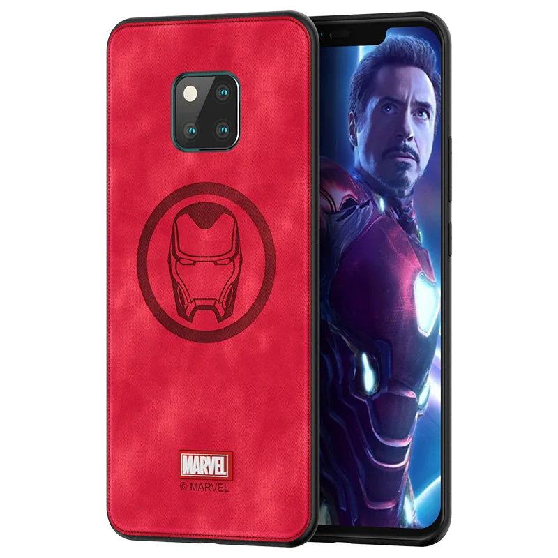 Чехол для телефона huawei mate 20 Pro P20 Pro Капитан Америка Марвел Тор высокое качество ткань задняя крышка для huawei Nova 4 - Цвет: Iron Man