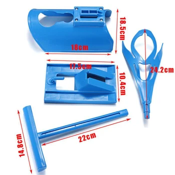 1pcs Sock Slider Aid Blue Helper Kit No Bending Shoe Horn Suitable For Socks Foot Brace Support Helps Put Socks On Off 5