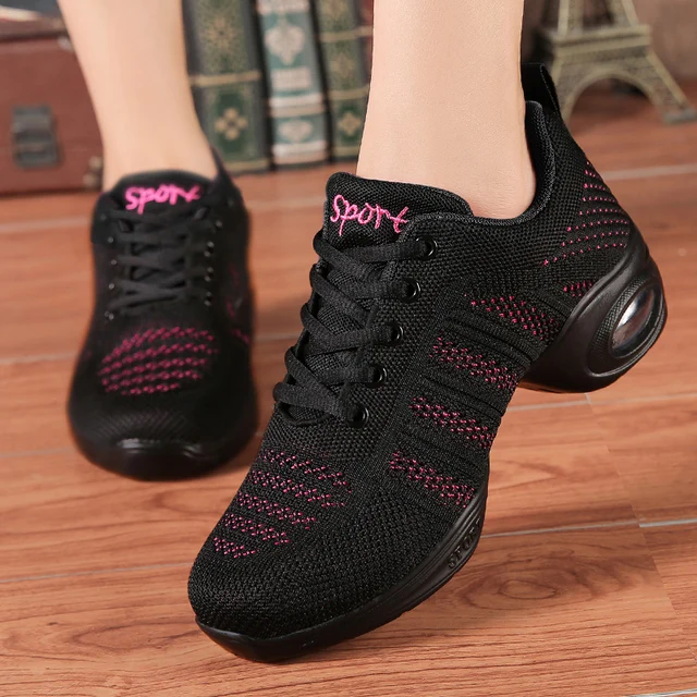 Sports Feature Soft Outsole Breath Dance Shoes Sneakers for Women 30