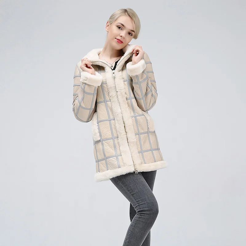 Новая натуральная шерсть осень зима тепловое пальто, модное тонкое теплое Женское пальто шерстяное пальто