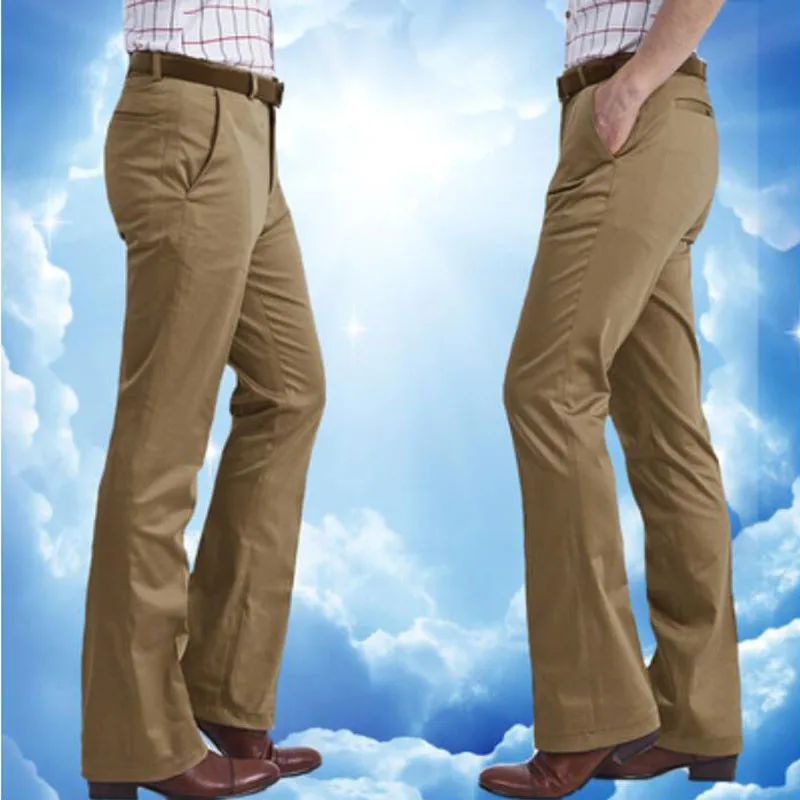 Micro Bell pants Men's Korean version of the Slim Business Casual Thin trousers Spring and summer Wide-leg pants More Size 28-37