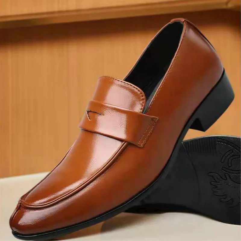 

2019 large size men's shoes Korean version of formal dress shoes men's casual large leather shoes men NX085224