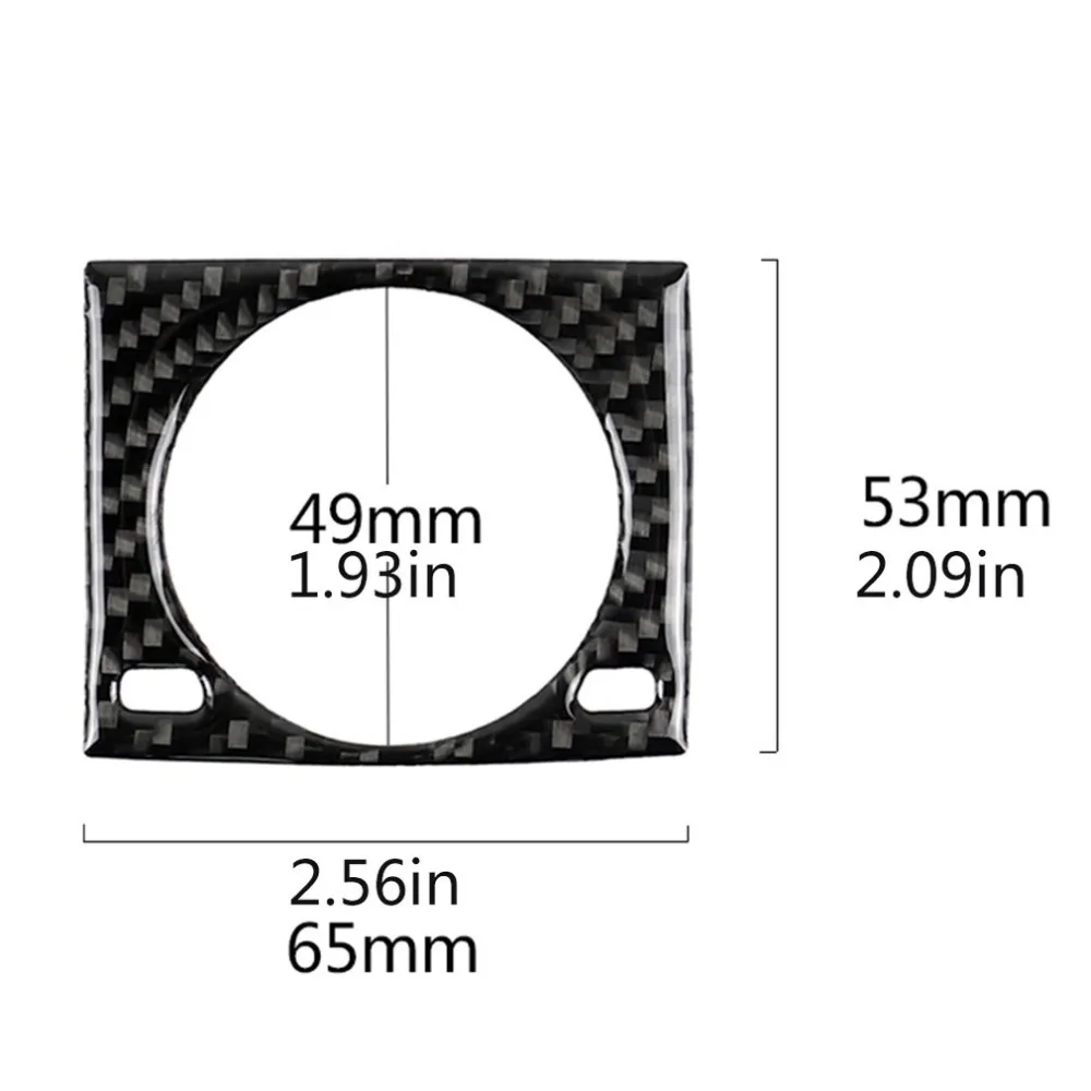 Углеродное волокно центральной консоли крышка часов Накладка для Lexus IS250 IS350+ украшение интерьера автомобиля набор