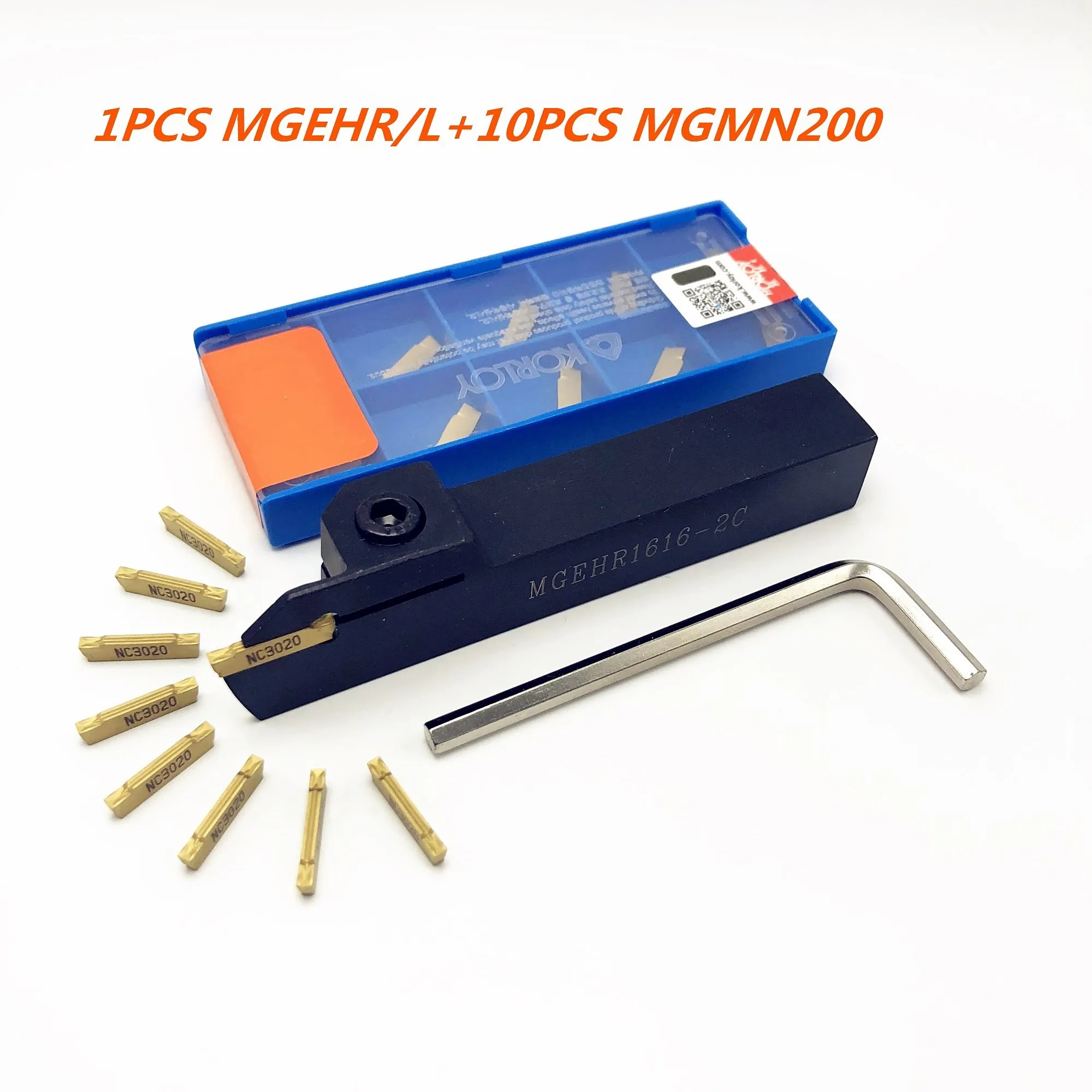 1PCS RF123E17-1616B Tool holder 10pc N123E2-0200-0002-TF 4225 cutting inserts 