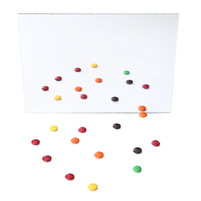 1Pc Ezüst Akril Tükörlemez 3 Mm Vastagság Tiszta Plxiglass Matrica Fali Tükörlap Otthoni Falfesték Dekorációhoz - Image 6