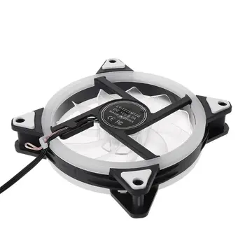 

12025 DC 12V 0.2A Streamer Cooling Fan Silent Fan with Colorful Light for Home Room Office Supplies M6CB