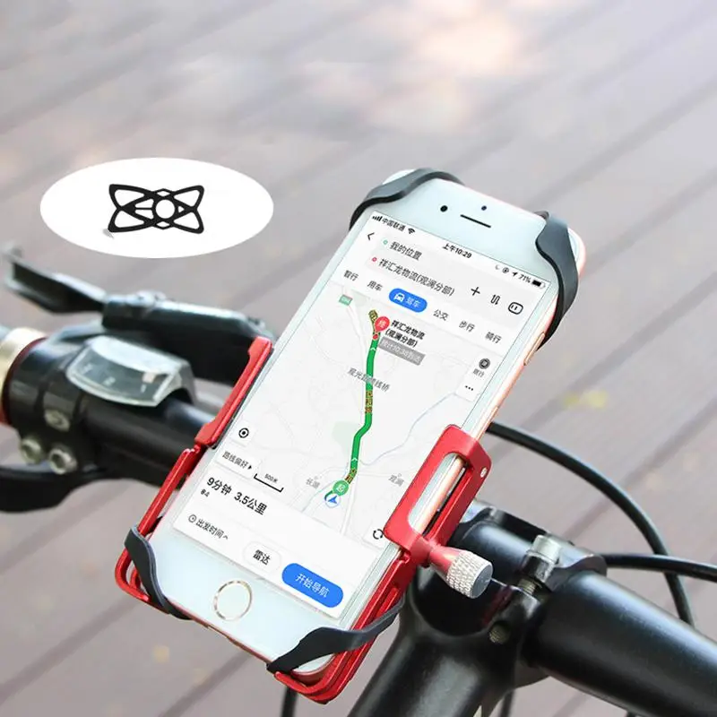 

GloryStar P20 Aluminum Alloy Phone Holder 360 Degree Rotating Navigation Bicycle Anti-slip Bracket mobile phone bracket
