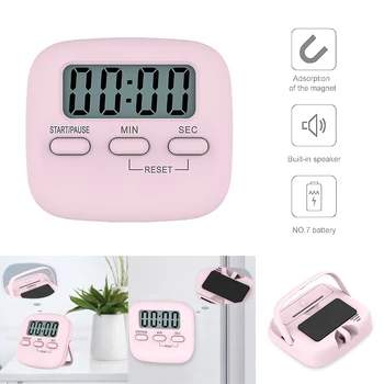 

Kitchen Cooking Timer LCD Digital Count-Down Up Reminder Magic Count Up Down Digital LCD Timer Cooking Studying Kitchen Tool