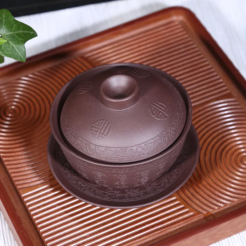 Bedford Tureen Специальное предложение чайная чашка напрямую от производителя Исин кунг-фу чайный набор поколение жира фиолетовый Cl