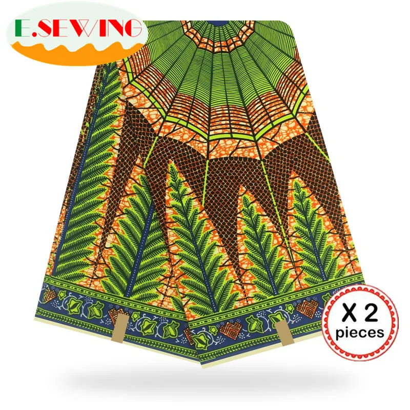 Африканская восковая ткань с принтом Анкара для шитья Анкара африканская ткань 12 ярдов нигерийская хлопковая ткань Гана для платья 81010