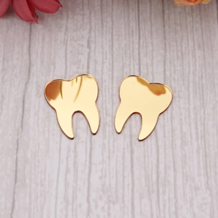 Wall Stickers Self Adhesive Stickers Self Adhesive Wall Stickers 50pcs/Lot Cute Cartoon Teeth Decoration Mirror Wall Stickers Dental Clinic Acrylic Stickers For Home Decor
