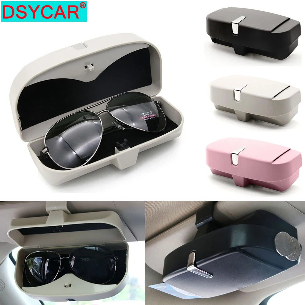 DSYCAR 1 шт. автомобильный солнцезащитный козырек очки солнцезащитные держатель для
