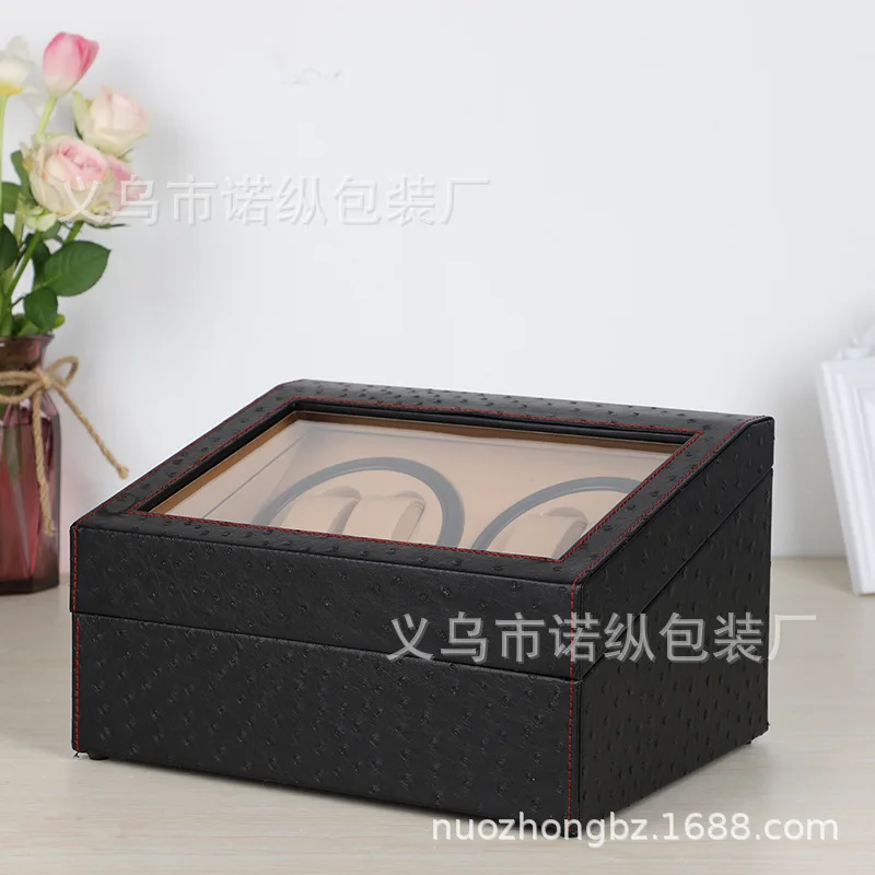

Electric Watch Winder 4 + 6 Watch Box Rotation Watch Box Rotating Winding Watch Winder ma da he Ostrich Grain