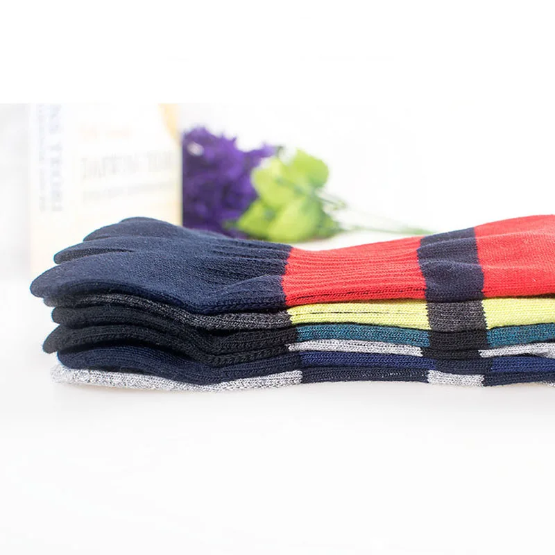 Мужские 5 носки с отдельными пятью пальцами ног хлопок до середины икры спортивные носки для бега дышащие влагопоглощающие супинаторы эластичные носки