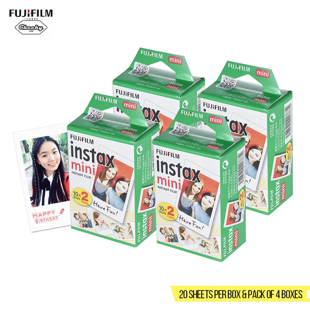 80 Sheets 100 листов Fujifilm Instax Mini пленка Instax Mini 8 9 фильм Фотобумага для ЖК-дисплея с подсветкой Fujifilm Instax Mini 7 s/8/25/90/9 Instax Камера мини - Цвет: 80 Sheets