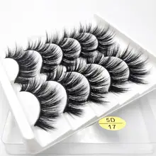 HUARUITAI 5 пар/компл. потрясающий Макияж ручной естественные Ложные ресницы Очаровательные накладные ресницы