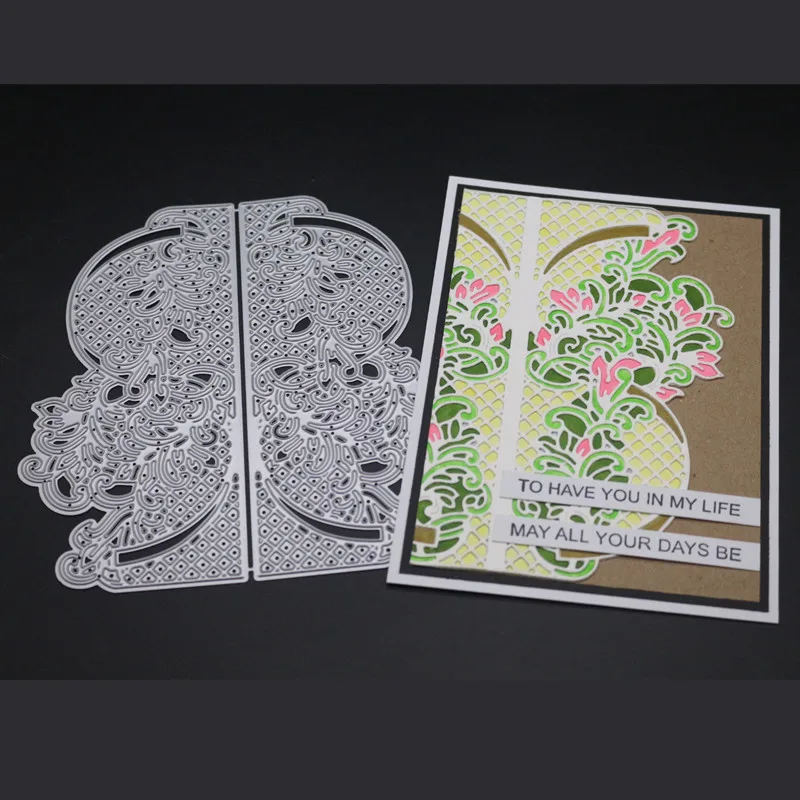 

Gowing 13.6x14CM Flower Frame Cutting Dies Stencil 2019 DIY Scrapbooking Craft dies Cut Decor Photo Cards Dies Cuts