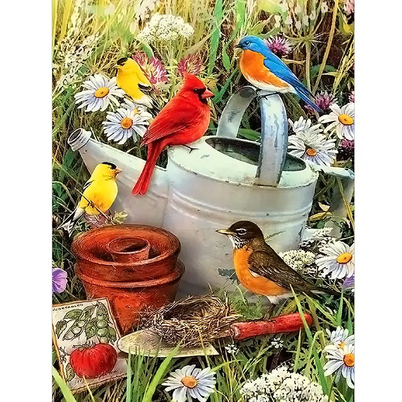 

5D Diamond Painting Flowers and birds Cross Stitch diy Diamond Embroidery Animals Rhinestone Mosaic picture Home Decor gift sale