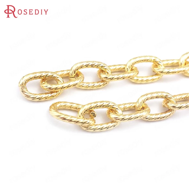 Gold Chains Jewelry Making  Bracelet Findings Accessories - Jewelry  Findings & Components - Aliexpress