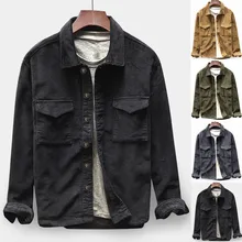 Новые мужские рубашки мужские осенние модные рубашки повседневные топы с длинными рукавами вельветовые повседневные рубашки мужские Chaqueta de los hombres