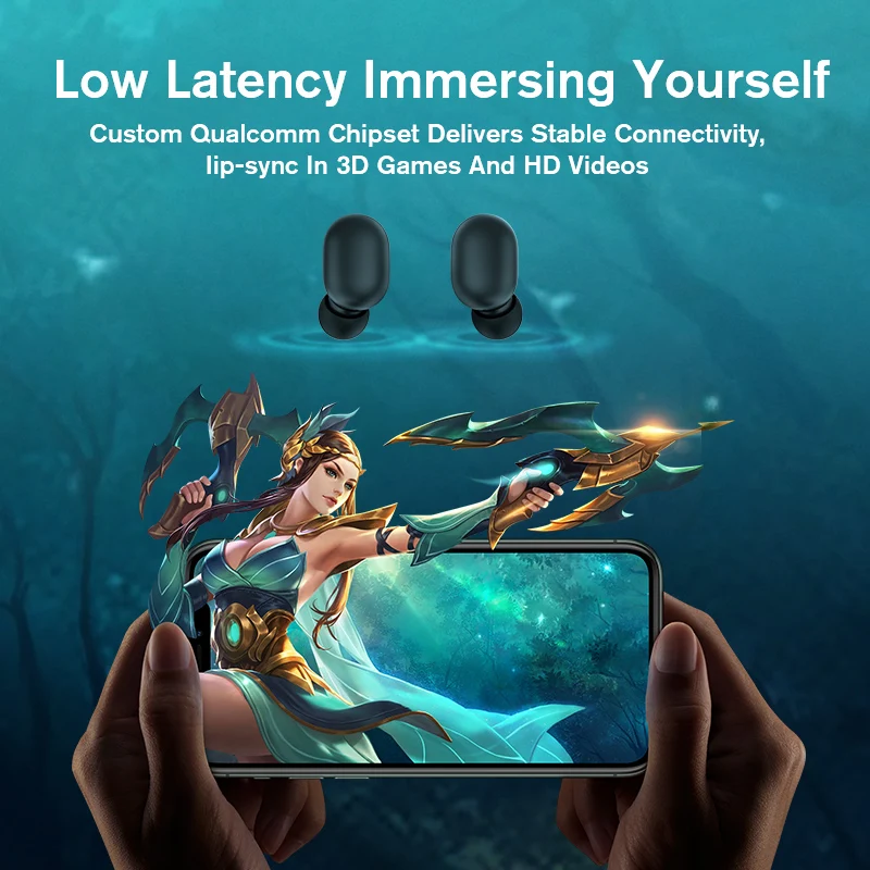 Беспроводные наушники Haylou GT1 Plus APTX 3D с реальным звуком сенсорные DSP